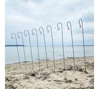 Selections Metal Shepherd's Crook Garden Hook for Bird Feeders & Lanterns (1.2m) - Pack of 10