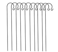 Selections 10 x Shepherd's Crook Hook Stand for Bird Feeders & Candle Lanterns (1.2m)