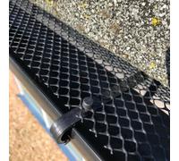 12 Metres Gutter Protection Mesh Guard with 30 Fixing Clips