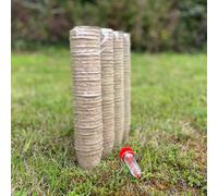 Selections 144 X 5Cm Round Fibre Biodegradable Plant Pots & Handheld Seeder Seed Dispenser