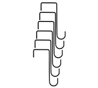 Selections 20cm Bracket Fence Panel Hooks (Pack of 6)