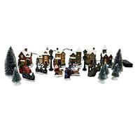 Selections 24 Piece Christmas Village Scene For Windowsills Or Mantlepieces