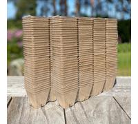 288 x 5cm Eco Square Fibre Biodegradable and Compostable Plant Pots