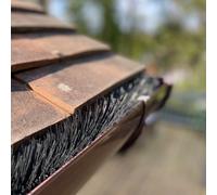 Set of 10 Black Gutter Brush Leaf & Moss Guard (4m)