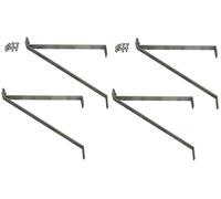 Selections Aluminium Greenhouse Shelving Brackets Supports Struts (27cm) - Pack of 4