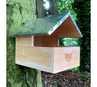 Selections Blackbird Wooden Nesting Box Bird House With Metal Roof