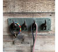Selections Cast Iron And Slate Dog Tail Wall Hooks