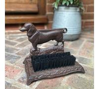 Selections Cast Iron Dachshund Dog Boot Brush Shoe Scraper