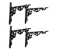 Selections Cast Iron Decorative Hanging Basket Bracket 35cm (Pack of 4)