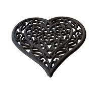 Selections Cast Iron Heart Shaped Trivet Hot Pot & Pan Holder