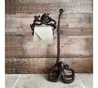 Selections Cast Iron Octopus Wall Dispenser And Floor Loo Roll Holder
