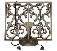 Selections Cast Iron Ornamental Cook Book Stand Recipe Holder