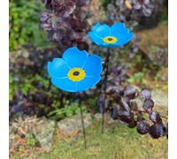 Selections Cast Iron Wild Bird Forget Me Not Flower Dish Bird Feeders (Set Of 2)