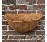Selections Preformed Half Round Coco Liner for Garden Wall Basket Hayrack Planter (40cm / 16 Inch)