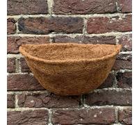 Selections Preformed Half Round Coco Liner for Garden Wall Basket Hayrack Planter (30cm / 12 Inch)