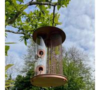 Delux 3 in 1 Seed, Nut and Fatball Bird Feeder - Gold