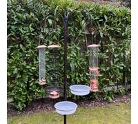 Selections Deluxe Metal Bird Feeding Station With Four Large Feeders