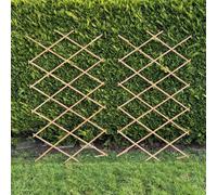 Selections Expanding Wooden Garden Trellis Plant Support (180Cm X 90Cm) - Pack Of 2