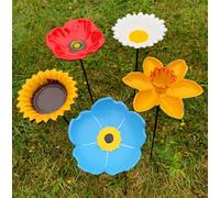 Selections Floral Bird Feeders - Poppy, Daffodil, Sunflower, Daisy & Forget Me Not