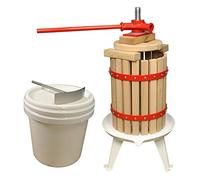 Selections Traditional Apple and Fruit Press with Pulping Bucket (6 Litre Press with Bucket)