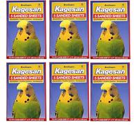 Selections Garden 6 PACK KAGESAN RED BIRD CAGE SAND PAPER SHEETS 6 x 5 PCK = 30 SHEETS 43CM X 28CM 27137 Bird Cage Liners 17" x 11"
