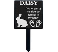 Selections Garden PERSONALISED Pet Memorial Plaque Hamster Budgie Gecko Tortoise Rabbit Budgie Snake Goldfish etc 13.5cm x 24.5cm Non Refundable (c/95000(My Rabbit~)