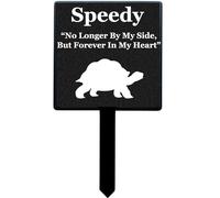 Selections Garden PERSONALISED Pet Memorial Plaque Hamster Budgie Gecko Tortoise Rabbit Budgie Snake Goldfish etc 13.5cm x 24.5cm Non Refundable (c/95000(My Tortoise~)