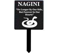 Selections Garden PERSONALISED Pet Memorial Plaque Hamster Budgie Gecko Tortoise Rabbit Budgie Snake Goldfish etc 13.5cm x 24.5cm Non Refundable (c/95000(Our Snake~)