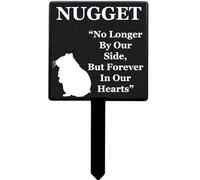 Selections Garden PERSONALISED Pet Memorial Plaque Hamster Budgie Gecko Tortoise Rabbit Budgie Snake Goldfish etc 13.5cm x 24.5cm Non Refundable (c/95000(Our Hamster~)