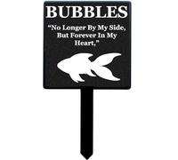 Selections Garden PERSONALISED Pet Memorial Plaque Hamster Budgie Gecko Tortoise Rabbit Budgie Snake Goldfish etc 13.5cm x 24.5cm Non Refundable (c/95000(My Goldfish~)