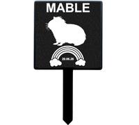 Selections Garden RAINBOW BRIDGE Personalised Pet Memorial Plaque 13cm x 24cm All Dog Breeds, Cat, Reptile, Small Animal, Bird. - NON REFUNDABLE (GUINEA PIG)
