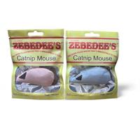 Selections Garden ZEBEDEE MOUSE Catnip Toy Zebedee's Catnip Mouse Cat Toy Zebedee Mice x1 If We Don't Have The Colour You want We'll Send Another! (x1 Blue + x1 Pink)