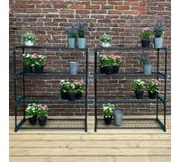 Greenhouse Staging Shelving Racking 4 Tier (Pack of 2)