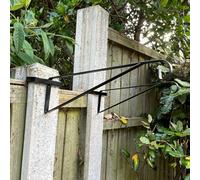 Selections Metal Hanging Basket Brackets Hooks Hangers for Concrete Fence Posts - Pack of 4