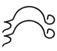 Selections Hanging Bracket Hook Premium Bird Feeding Stations with Spiral Fixing (Set of 2)