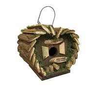 Selections Hanging Wooden Love Bird Nest Box Heart Shaped Birdhouse