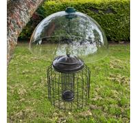 Selections Heavy Duty Squirrel Proof Hanging Bird Nut Feeder & Plastic Baffle