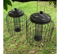 Selections Heavy Duty Squirrel Proof Hanging Bird Nut Peanut Feeder Cage (Set Of 2)