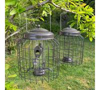 Selections Heavy Duty Squirrel Proof Hanging Bird Seed & Fatball Feeders (Set Of 2)