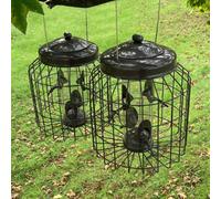 Selections Heavy Duty Squirrel Proof Hanging Bird Seed Feeder Cage (Set Of 2)
