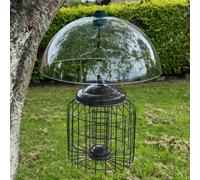 Selections Heavy Duty Squirrel Proof Hanging Suet Fat Ball Bird Feeder & Plastic Baffle