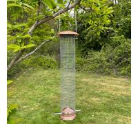 Large Copper Style Hanging Bird Nut Feeder