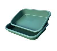 Selections Large Green Plastic Garden & Greenhouse Potting Tray Tidy Work Container - Pack of 2
