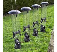 Selections Large Hanging Garden Bird Seed Feeders (Set Of 4)