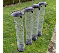 Large Hanging Peanut Bird Feeders (Set of 4)