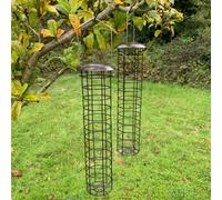 Selections Large Metal Hanging Suet Fat Ball Garden Bird Feeders (Set Of 2)