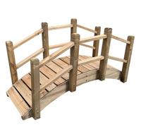 Selections Large Ornamental Wooden Garden Bridge for Pond & Border Decoration