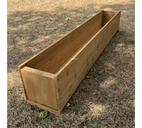 Selections Large Rectangle Wooden Garden Trough Planter (150Cm)