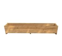 Selections Large Rectangle Wooden Garden Trough Planter (150cm)
