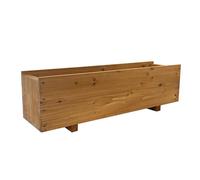 Selections Large Rectangle Wooden Garden Trough Planter (90cm)